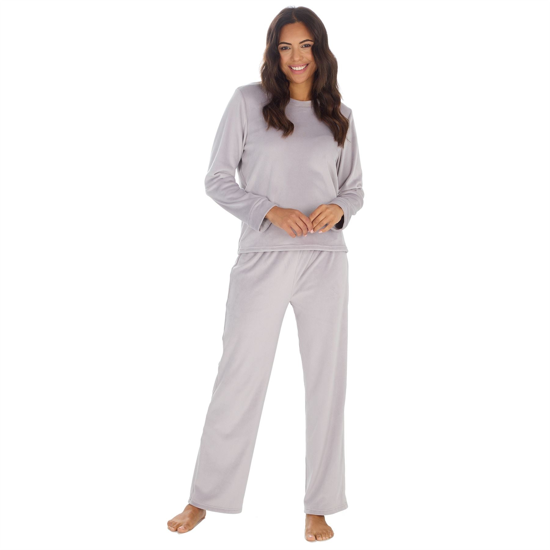 Womens/Ladies Super Soft Lounge Pyjamas Pyjama PJ Nightwear Set Size 8-22