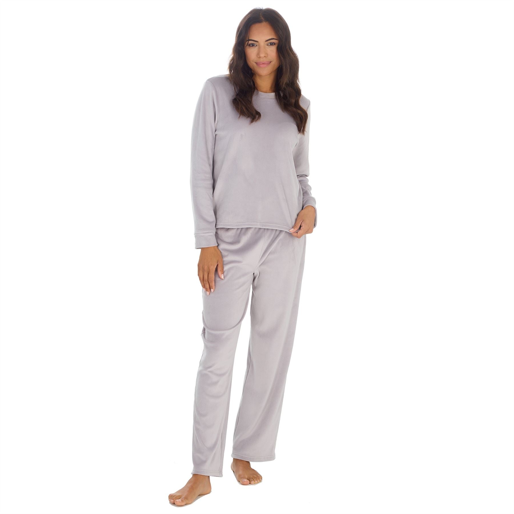 Womens/Ladies Super Soft Lounge Pyjamas Pyjama PJ Nightwear Set Size 8-22