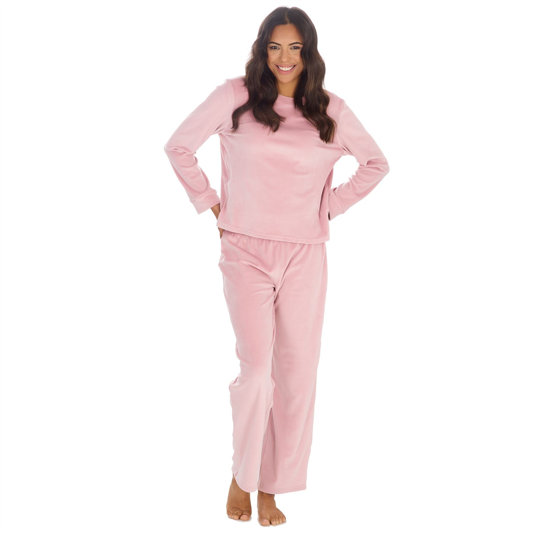Womens/Ladies Super Soft Lounge Pyjamas Pyjama PJ Nightwear Set Size 8-22