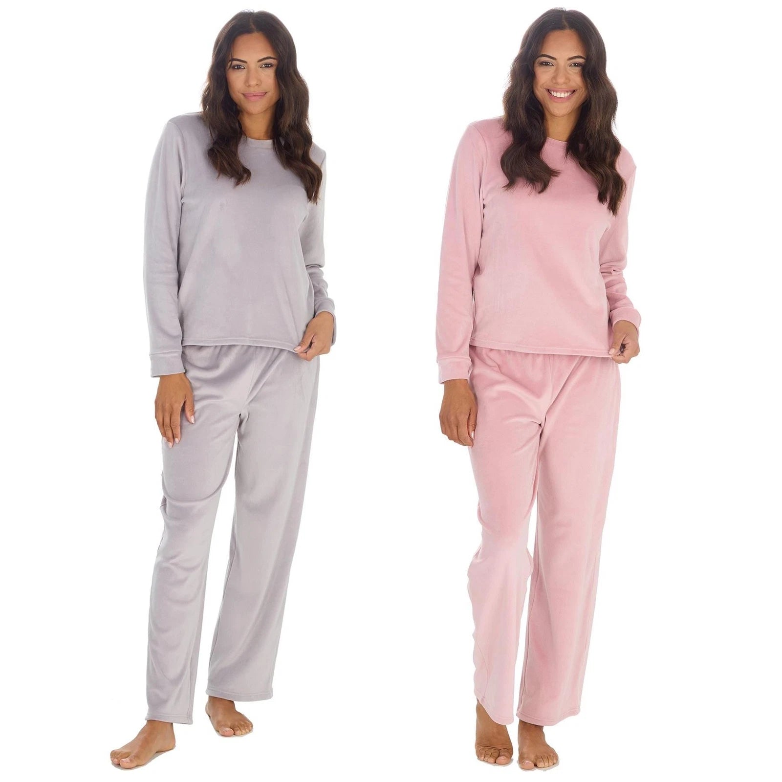 Womens/Ladies Super Soft Lounge Pyjamas Pyjama PJ Nightwear Set Size 8-22