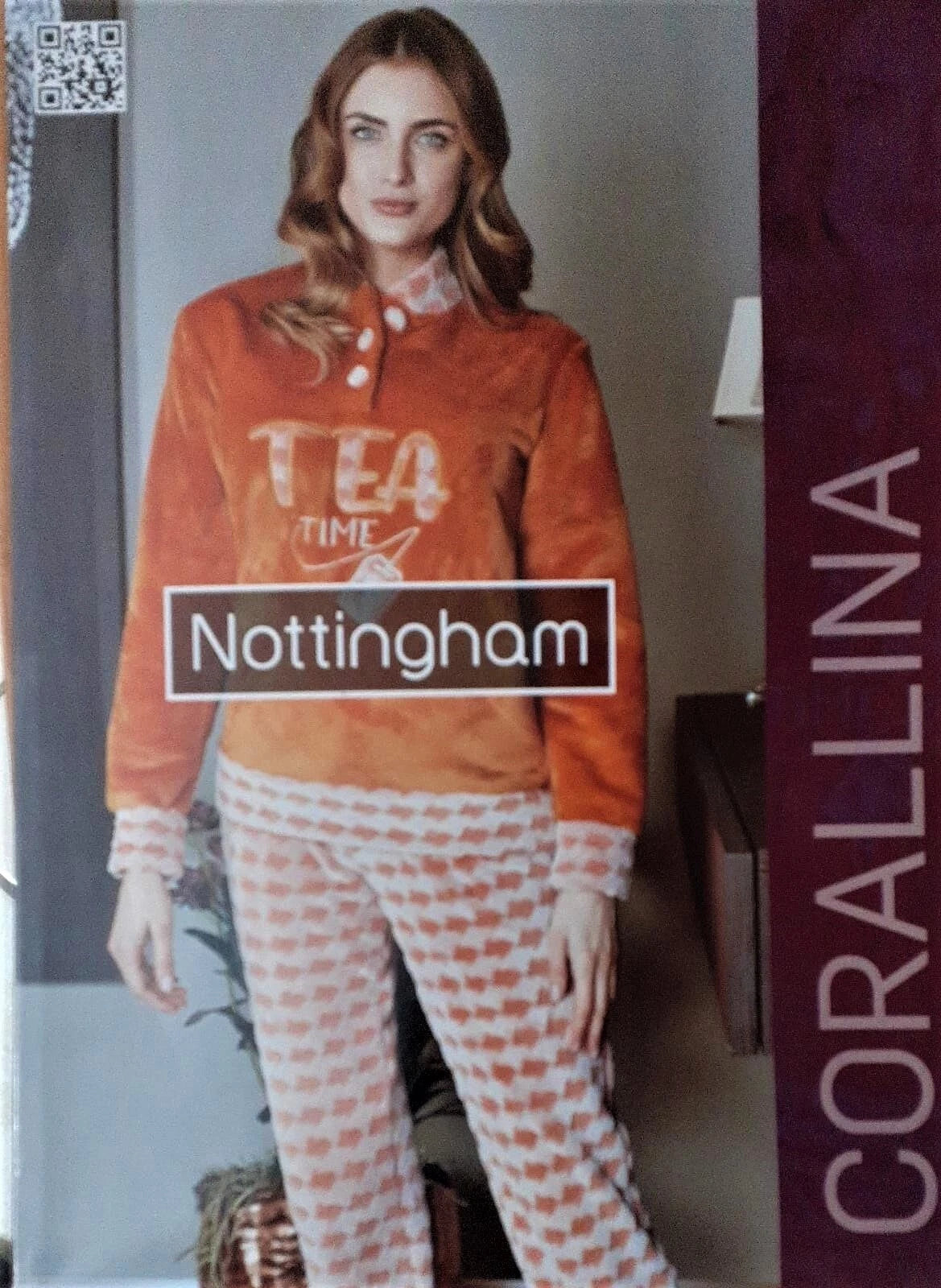 Pajamas Hot Women's with Button Fleece Winter PG35684 Nottingham Reef