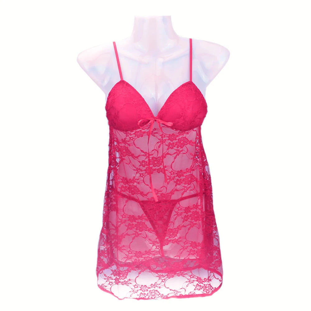 CLEARANCE-Women-Sexy-Lingerie-Lace-Dress-Underwear-Babydoll-Sleepwear-G-string