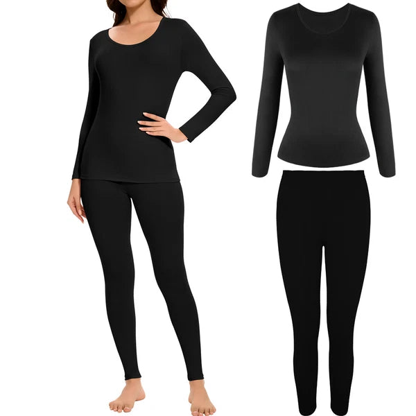 Ropa Interior Térmica para Mujer Conjunto de Pantalones Y Tops Ultra Suave Warm