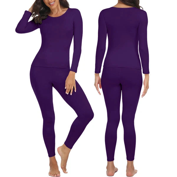 Women's Long Johns Thermal Underwear Warm Base Layer Pajama Set for Cold Weather