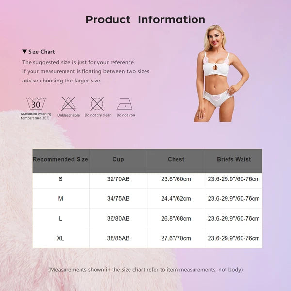 Women's Sexy Underwear Pajama Set Erotic Bra Panties Nightwear Rave Clubwear