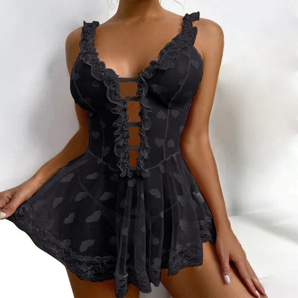 Sexy Women Lingerie Lace Babydoll Underwear Sleepwear Nightgown Slip Dress New