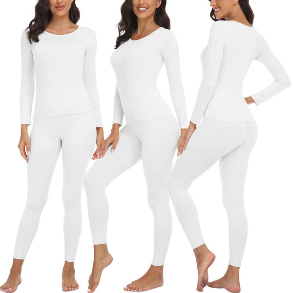 Women's Long Johns Thermal Underwear Warm Base Layer Pajama Set for Cold Weather