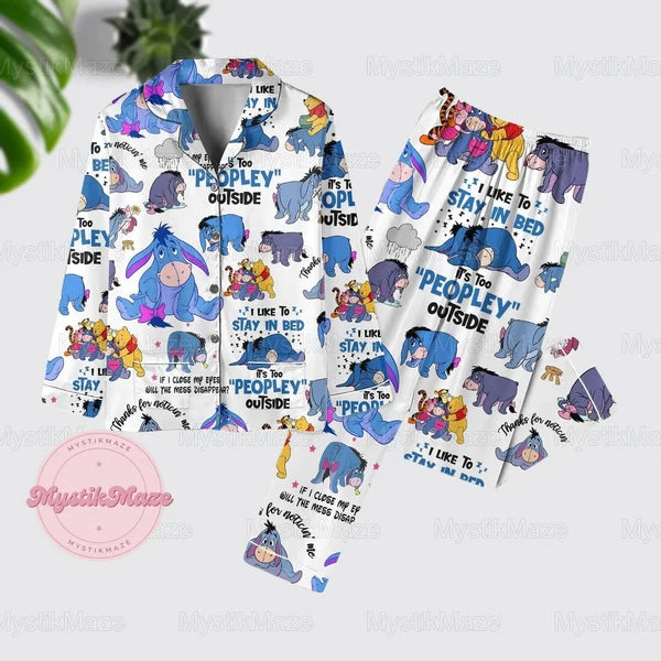 Donkey Pajamas Set, Donkey Womens Pajamas, Donkey Pajamas Pants, Donkey Holiday
