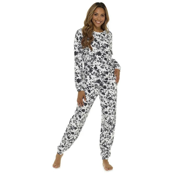 Womens/Ladies Fleece Thermal Pyjamas Pyjama PJs Winter Nightwear Set Size 8-22