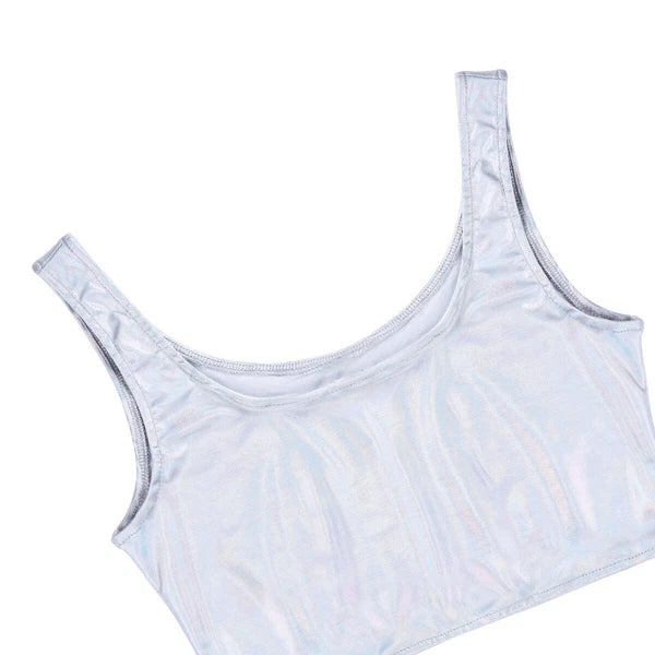 Womens Miniskirt Nightclub Crop Top Rave Lingerie Set Vest Outfits Outfit Sexy
