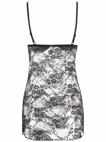 Women Lace Sexy Lingerie Nightwear Sleepwear Babydoll Pajamas Dress G-String Set