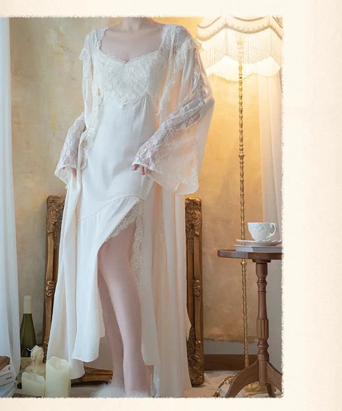 Women robe pajama set pajama suspender pajama summer casual satin bathrobe