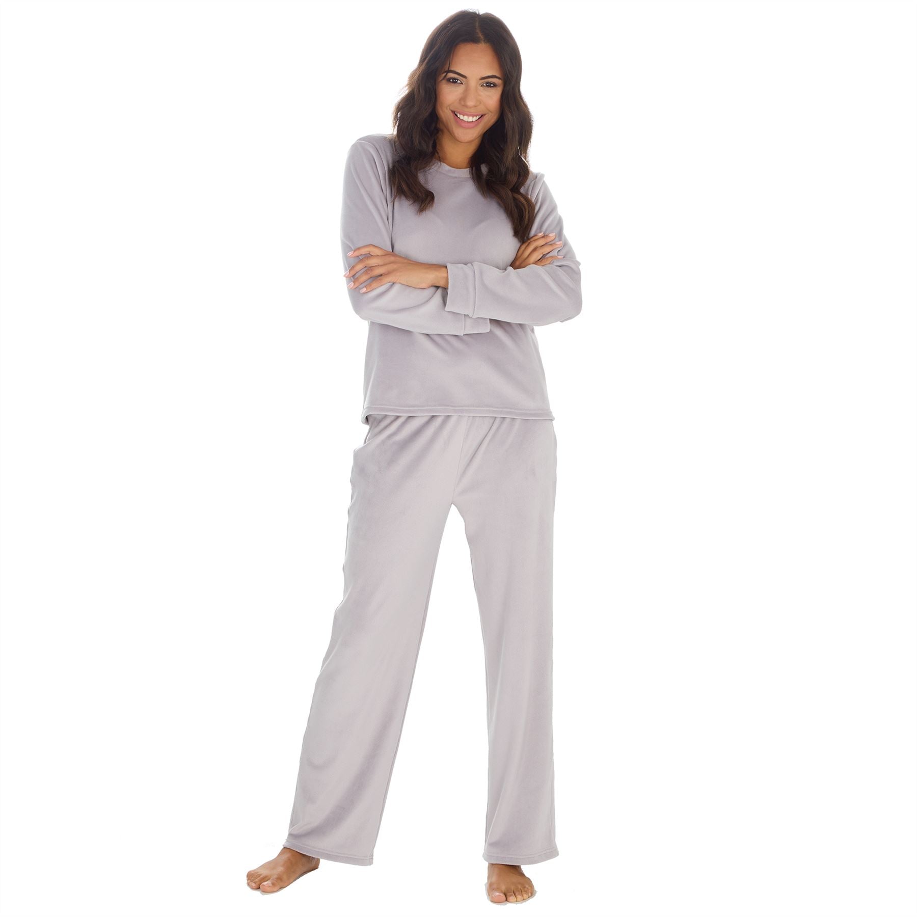 Womens/Ladies Super Soft Lounge Pyjamas Pyjama PJ Nightwear Set Size 8-22