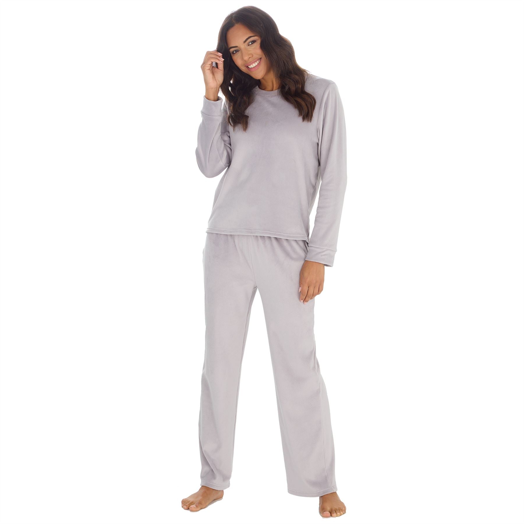 Womens/Ladies Super Soft Lounge Pyjamas Pyjama PJ Nightwear Set Size 8-22