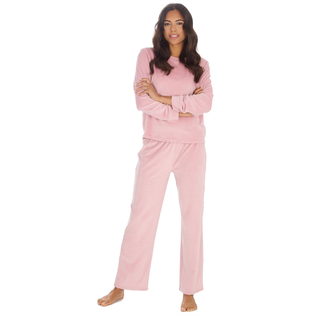 Womens/Ladies Super Soft Lounge Pyjamas Pyjama PJ Nightwear Set Size 8-22