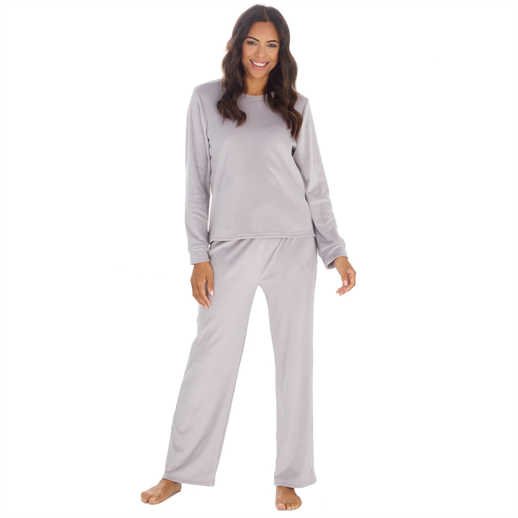 Womens/Ladies Super Soft Lounge Pyjamas Pyjama PJ Nightwear Set Size 8-22