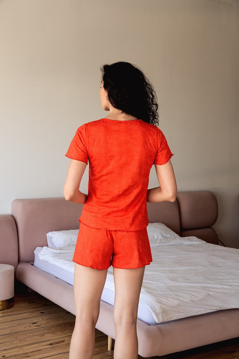 Women’s Pajama Set – Soft T-Shirt & Comfy Shorts,, Summer,  Nosi svoe 8335-00...