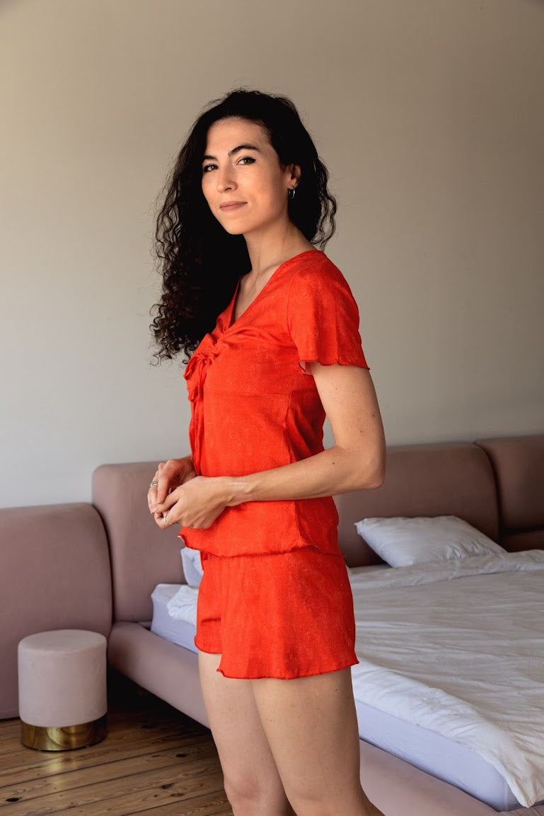 Women’s Pajama Set – Soft T-Shirt & Comfy Shorts,, Summer,  Nosi svoe 8335-00...