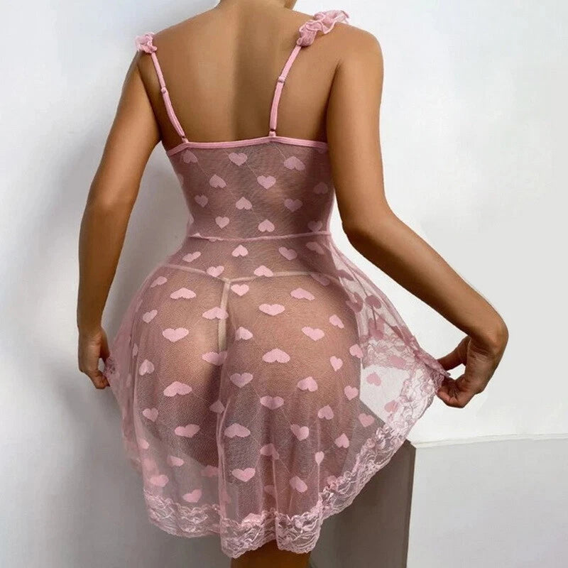 Sexy Women Lingerie Lace Babydoll Underwear Sleepwear Nightgown Slip Dress New