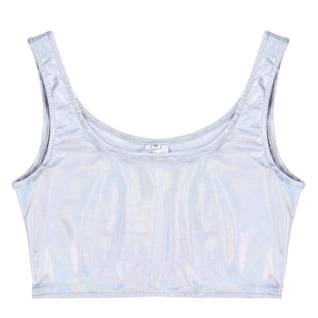 Womens Miniskirt Nightclub Crop Top Rave Lingerie Set Vest Outfits Outfit Sexy