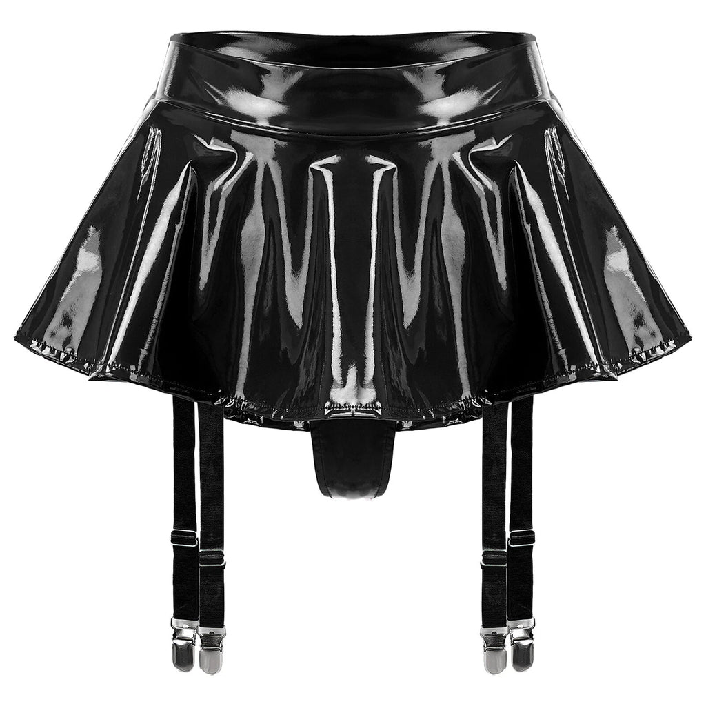 Womens Miniskirt Nightclub Crop Top Rave Lingerie Set Vest Outfits Outfit Sexy
