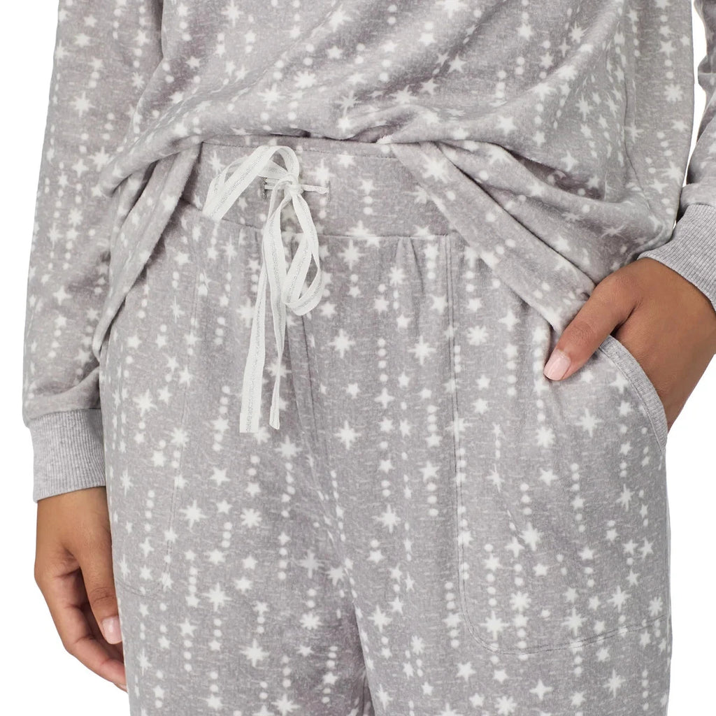 NWT Nautica Women's 2-Pc  PJ Lightweight Stretch Fleece Pajama Lounge Set s:S-3X