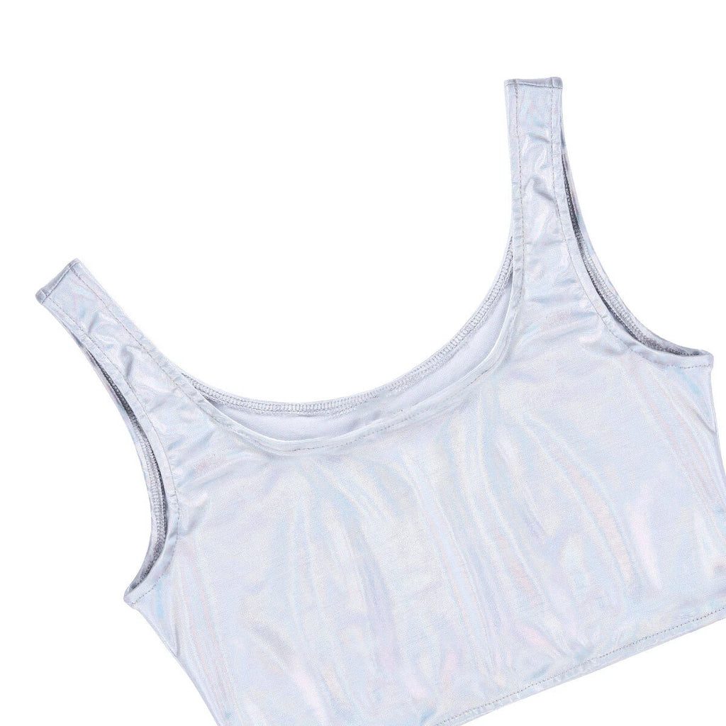 Womens Miniskirt Nightclub Crop Top Rave Lingerie Set Vest Outfits Outfit Sexy