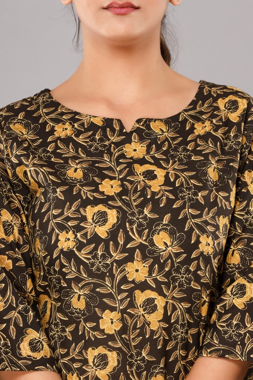 New Indian Printed Cotton Top &Pajama Set Ethnic Sleepwear/Lounge Wear/NightSuit