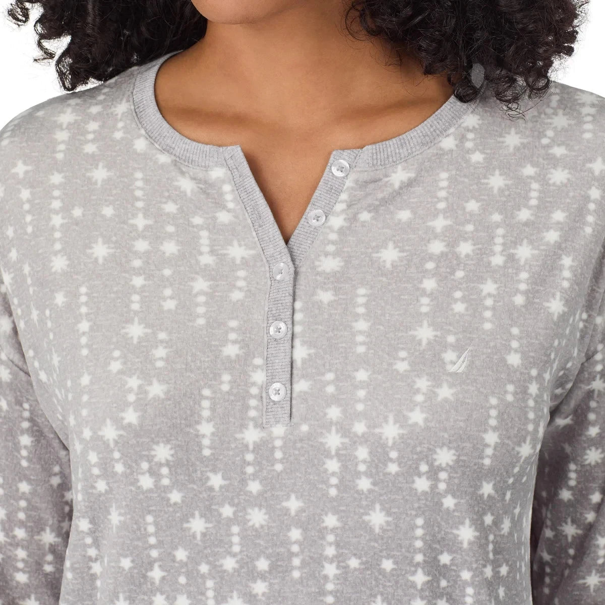 NWT Nautica Women's 2-Pc  PJ Lightweight Stretch Fleece Pajama Lounge Set s:S-3X
