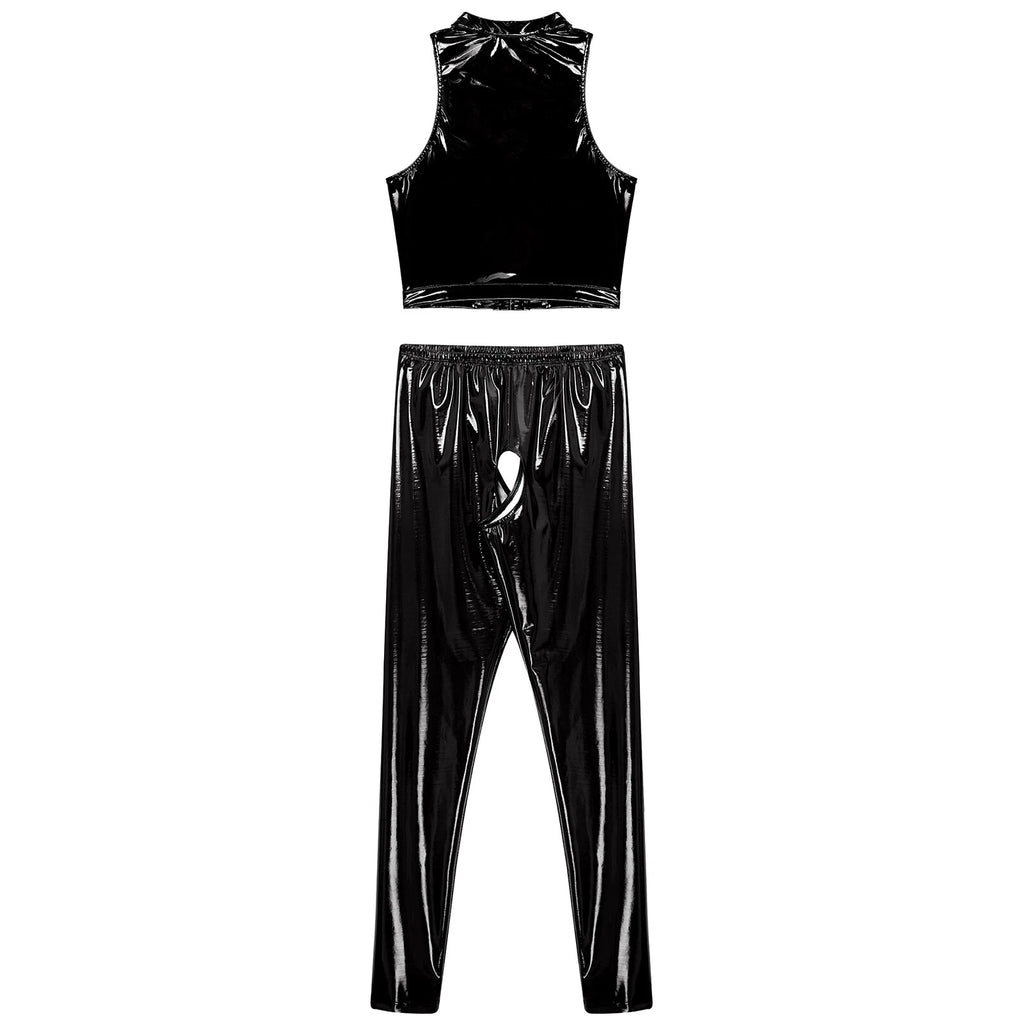 Womens Catsuit Crotchless Nightwear Costume Lingerie Set Bralette Clubwear Bra