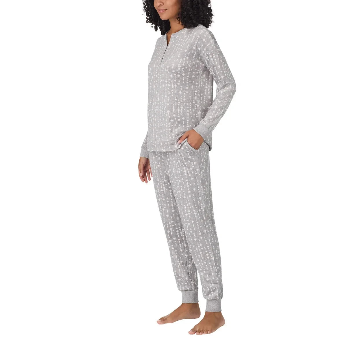 NWT Nautica Women's 2-Pc  PJ Lightweight Stretch Fleece Pajama Lounge Set s:S-3X