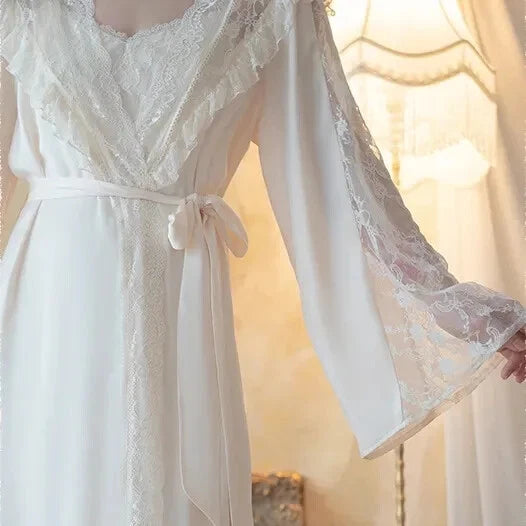 Women robe pajama set pajama suspender pajama summer casual satin bathrobe