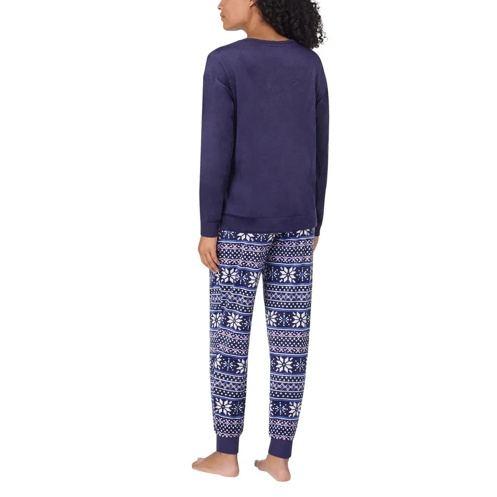 NWT Nautica Women's 2-Pc  PJ Lightweight Stretch Fleece Pajama Lounge Set s:S-3X