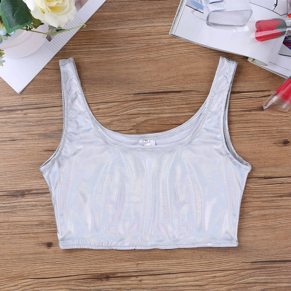 Womens Miniskirt Nightclub Crop Top Rave Lingerie Set Vest Outfits Outfit Sexy