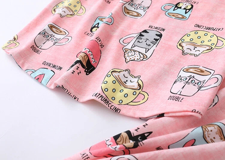 Womens Capri Set Sleepwear Pajamas Woman Sleep Nightshirt Home wear Nightwear Pj