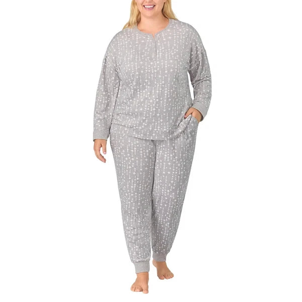 NWT Nautica Women's 2-Pc  PJ Lightweight Stretch Fleece Pajama Lounge Set s:S-3X