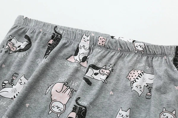 Womens Capri Set Sleepwear Pajamas Woman Sleep Nightshirt Home wear Nightwear Pj