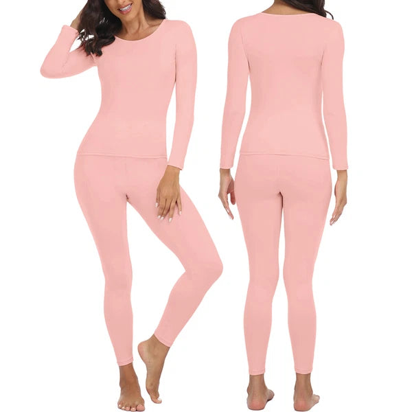 Women's Long Johns Thermal Underwear Warm Base Layer Pajama Set for Cold Weather