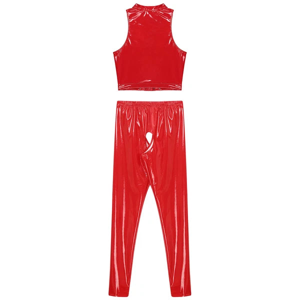 Womens Catsuit Crotchless Nightwear Costume Lingerie Set Bralette Clubwear Bra