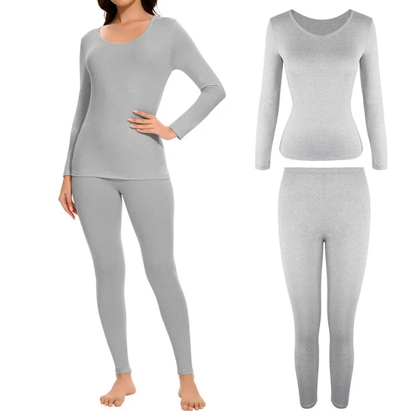 Ropa Interior Térmica para Mujer Conjunto de Pantalones Y Tops Ultra Suave Warm