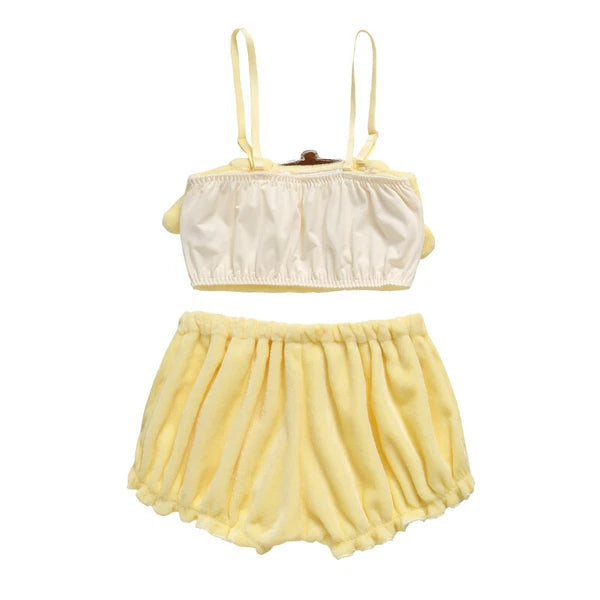 Pom Pom Purin Top Shorts Women's Underwear Set Pajamas Costume suit christmas