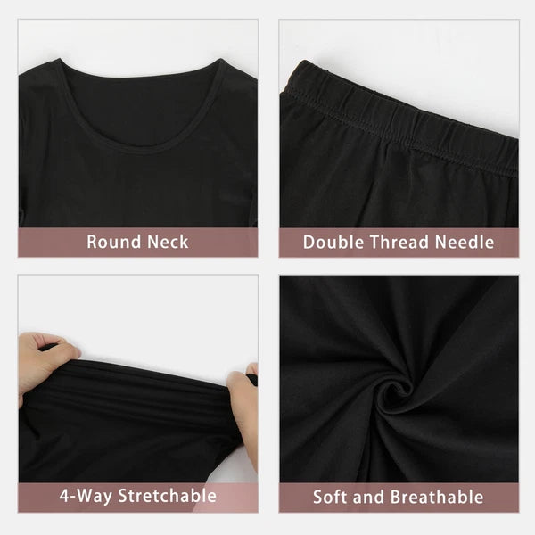 Women's Long Johns Thermal Underwear Warm Base Layer Pajama Set for Cold Weather
