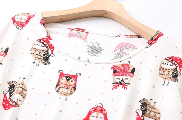 Womens Capri Set Sleepwear Pajamas Woman Sleep Nightshirt Home wear Nightwear Pj
