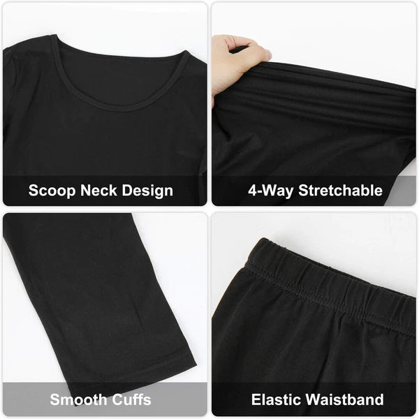 Ropa Interior Térmica para Mujer Conjunto de Pantalones Y Tops Ultra Suave Warm