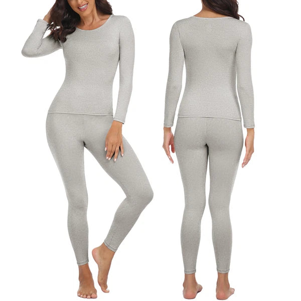 Women's Long Johns Thermal Underwear Warm Base Layer Pajama Set for Cold Weather