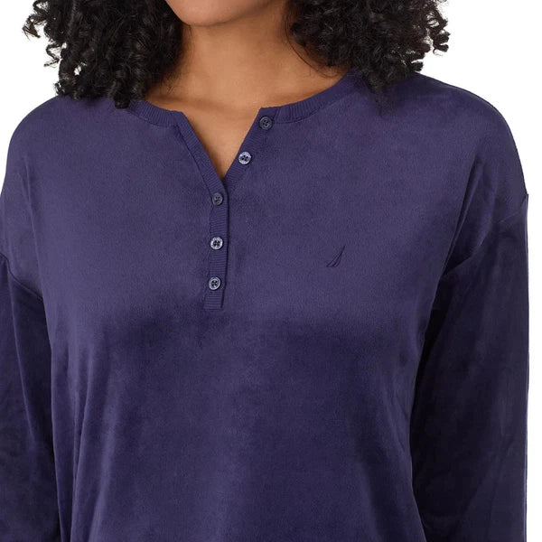 NWT Nautica Women's 2-Pc  PJ Lightweight Stretch Fleece Pajama Lounge Set s:S-3X