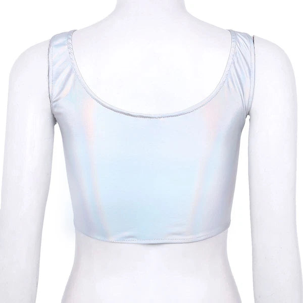 Womens Miniskirt Nightclub Crop Top Rave Lingerie Set Vest Outfits Outfit Sexy