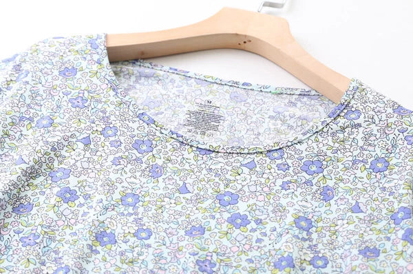 Womens Capri Set Sleepwear Pajamas Woman Sleep Nightshirt Home wear Nightwear Pj
