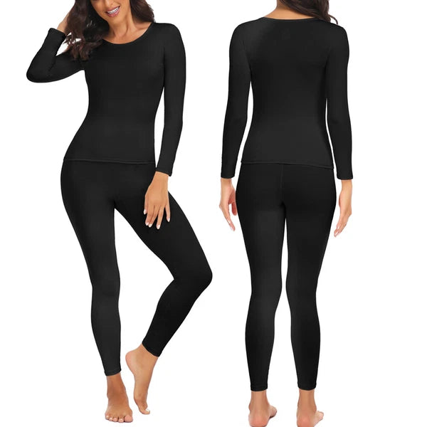 Women's Long Johns Thermal Underwear Warm Base Layer Pajama Set for Cold Weather