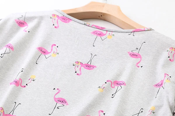 Womens Capri Set Sleepwear Pajamas Woman Sleep Nightshirt Home wear Nightwear Pj